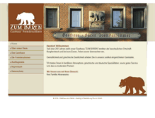 Tablet Screenshot of gasthaus-zumbaeren.de
